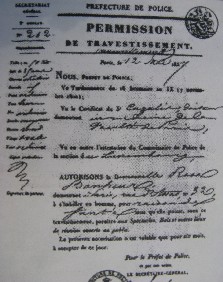 a license to crossdress for artist rosa Bonheur