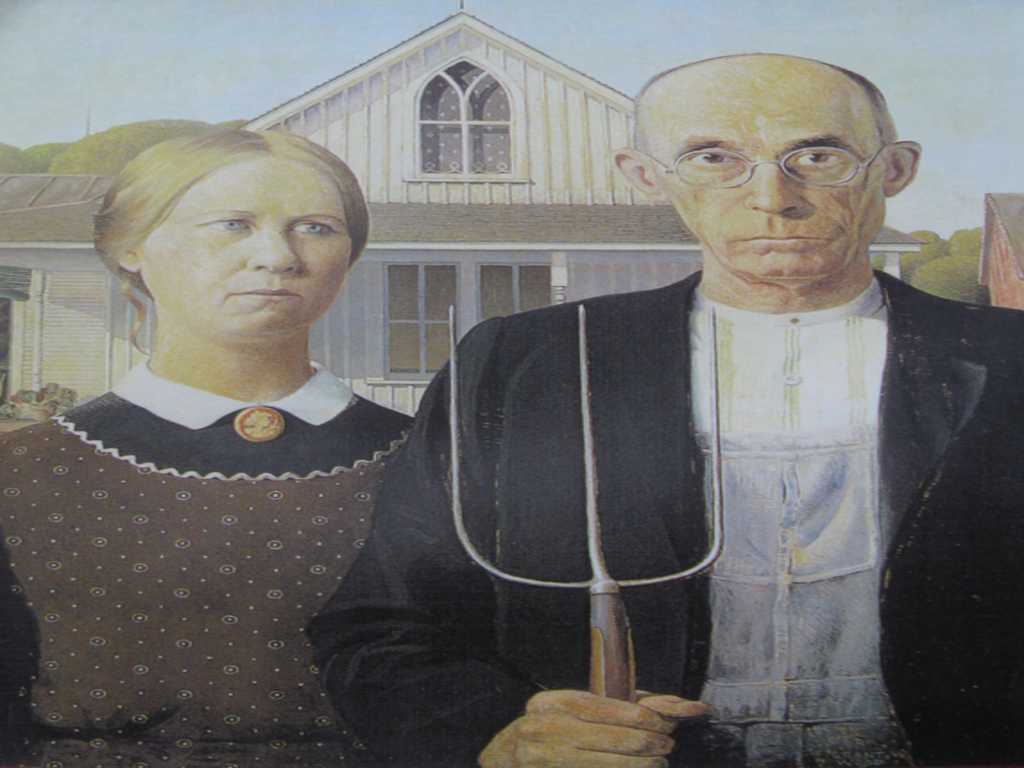 farm man and woman in usual gender roles